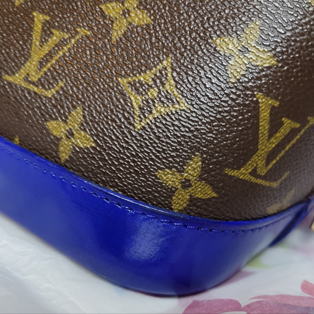 Authentic Vintage Louis Vuitton Alma PM VI0989, Very Good Condition, Cobalt Blue - Picture 11 of 16